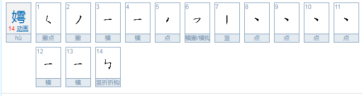 嫮怎么读的？