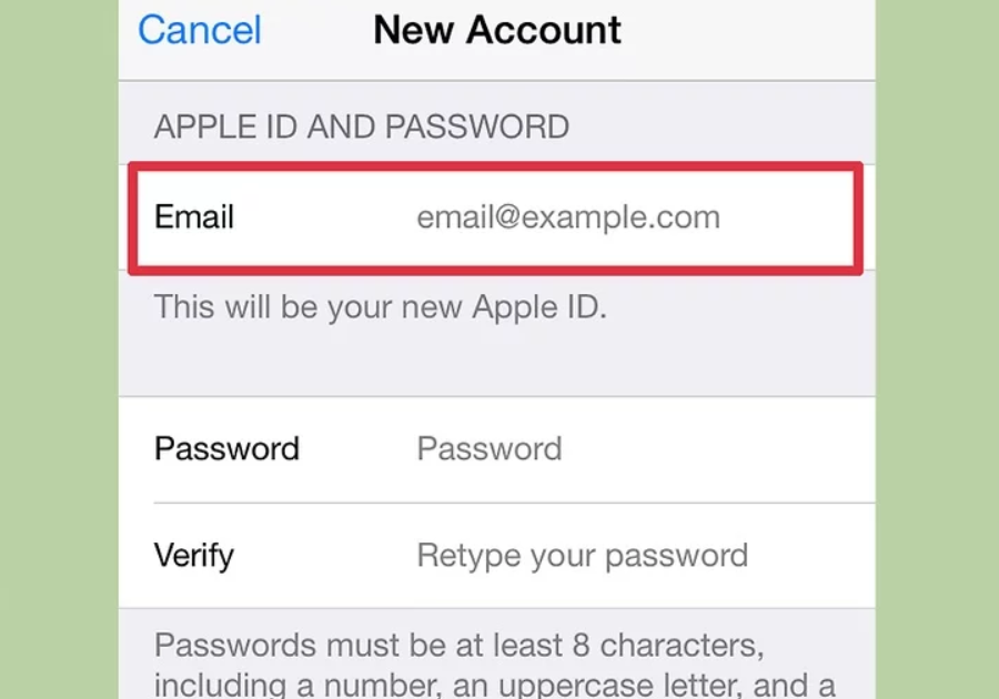 如何重新注册apple id