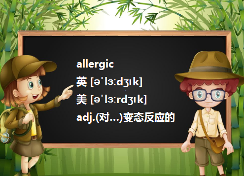 allergy 和allergic的用法怎么区分？