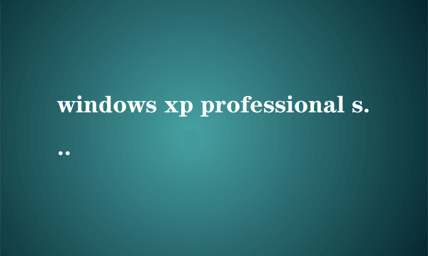 windows xp professional sp2下载地址