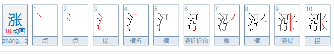 涨是多音字怎么组词啊