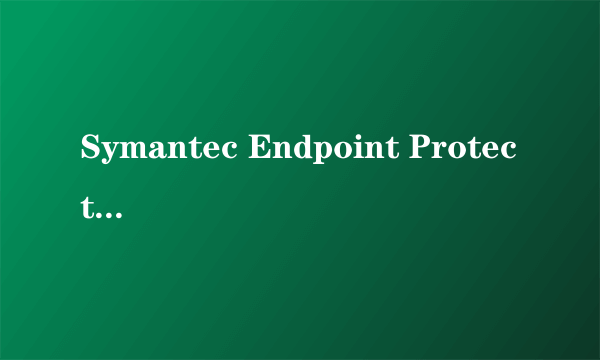 Symantec Endpoint Protection 和norton有什么区别？