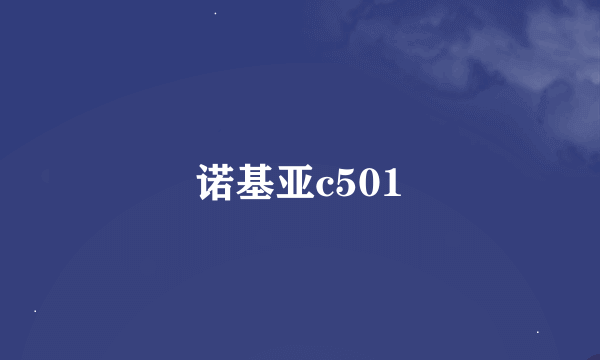 诺基亚c501