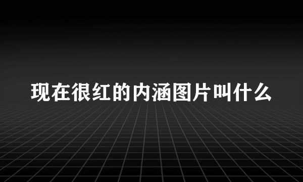 现在很红的内涵图片叫什么