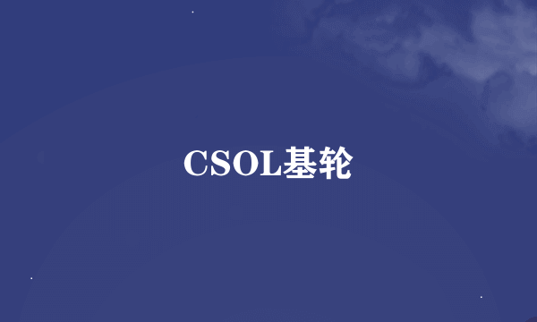 CSOL基轮