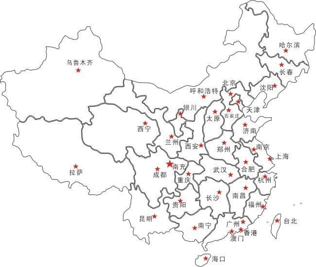 两湖两广两河山，五江云贵福吉安，四西二宁青甘陕，内重台海北上天，分别指的哪些省份？