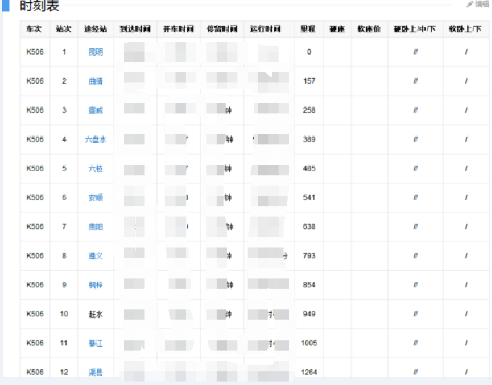 k506次列车停靠站点