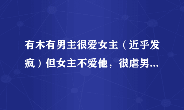 有木有男主很爱女主（近乎发疯）但女主不爱他，很虐男主的小说？