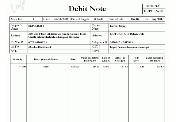 请问专家debit note（借记单）和credit note（贷记单）的区别和使用