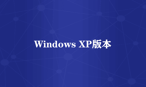 Windows XP版本