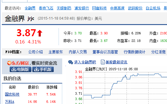 在美国上市的中国股票的名称及代码怎么查？