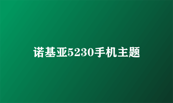 诺基亚5230手机主题