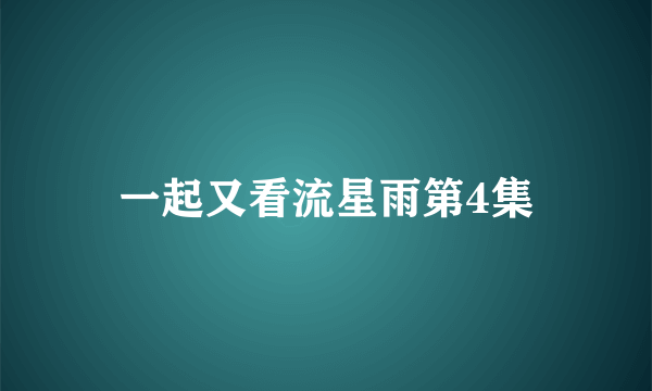 一起又看流星雨第4集