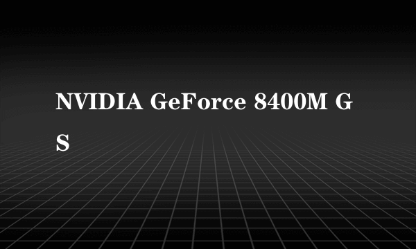 NVIDIA GeForce 8400M GS