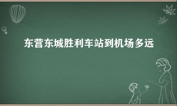 东营东城胜利车站到机场多远