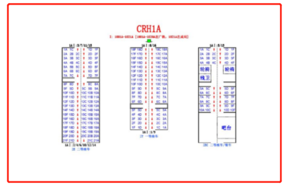 动车座位分布图