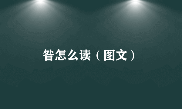 昝怎么读（图文）