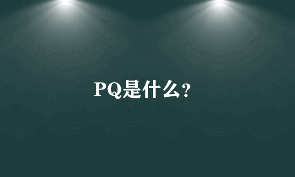 PQ是什么？