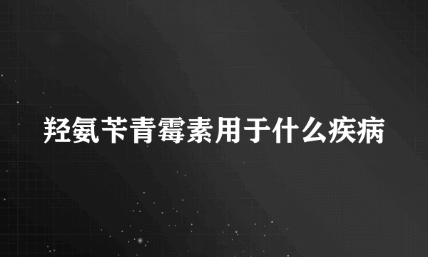 羟氨苄青霉素用于什么疾病