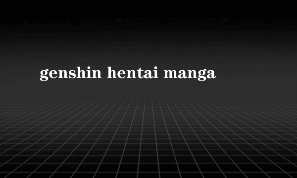 genshin hentai manga