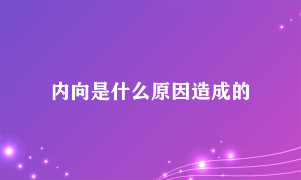 内向是什么原因造成的