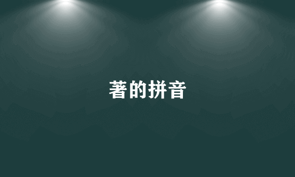 著的拼音