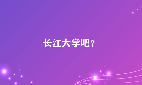 长江大学吧？