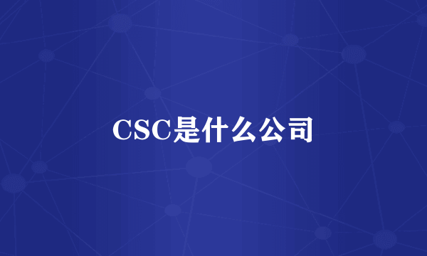 CSC是什么公司