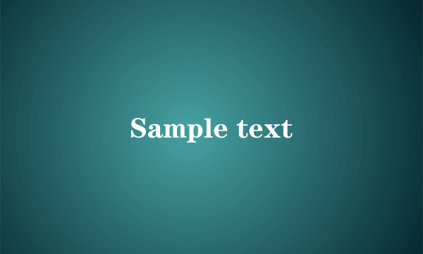 Sample text