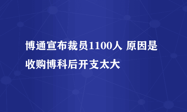 博通宣布裁员1100人 原因是收购博科后开支太大