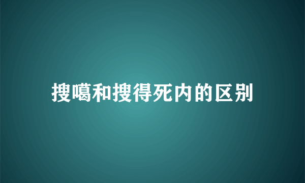 搜噶和搜得死内的区别