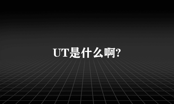 UT是什么啊?