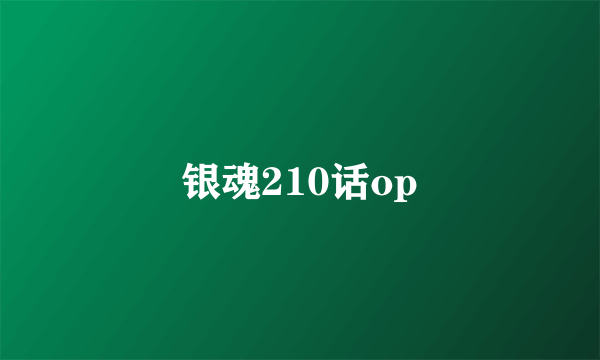 银魂210话op