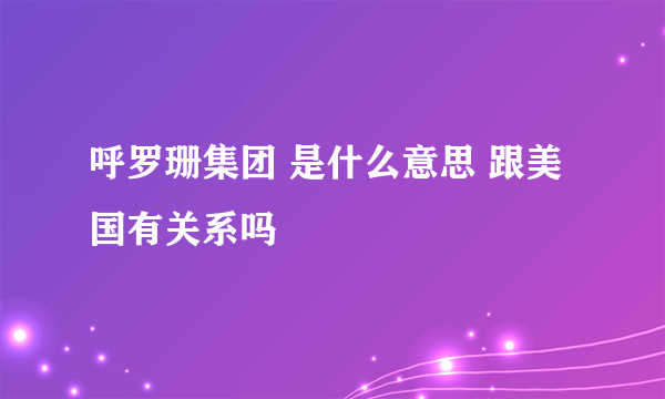 呼罗珊集团 是什么意思 跟美国有关系吗