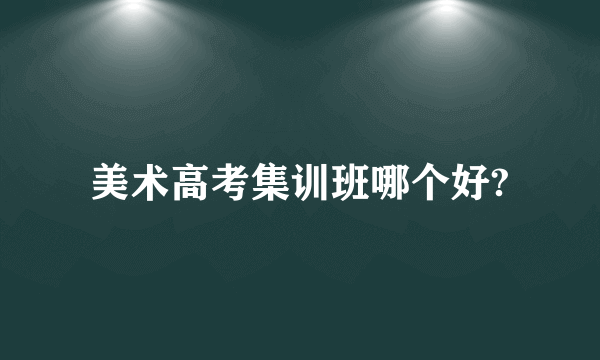 美术高考集训班哪个好?