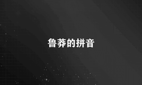 鲁莽的拼音